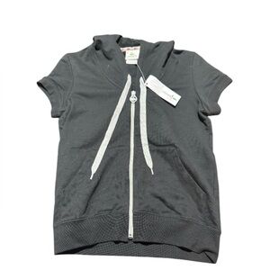 NWT Lacoste Sport Black Short Sleeve Hoodie. Brand New Perfect Condition. S